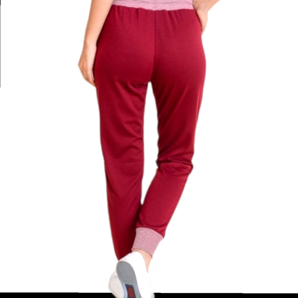 🍁NWT Ladies' French Terry Joggers Pockets Banded Waist & Ankle Cuffs Sm Med Lg - Picture 2 of 4
